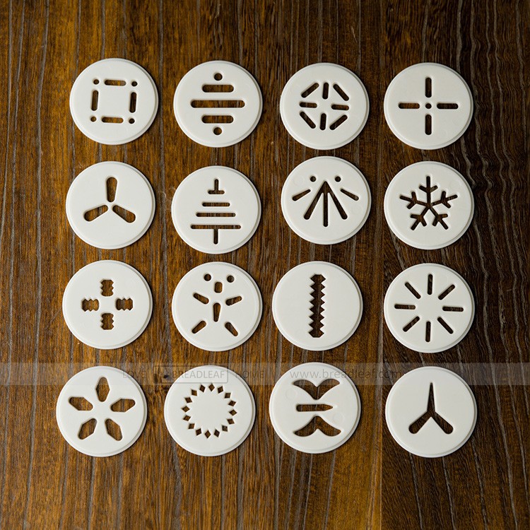 Dụng Cụ Làm Bánh Quy (Cookies Press) 6 Đầu Phun - 16 Mặt Breadleaf