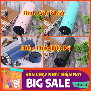 🏵 Hình Ảnh Thật 🏵 Bình Giữ Nhiệt INOX 304 , Hiển Thị Nhiệt Độ, Led Cảnh Báo Cao Cấp