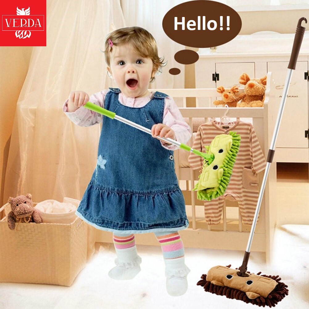 Chổi quét nhà kèm hót rác mini cho bé bộ 5 món lau chổi quét bụi bàn chải khăn kid housekeeping cleaning đồ chơi