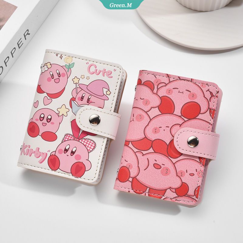 Ví Đựng Tiền Xu Mini Có Khóa Kéo Họa Tiết Hoạt Hình Kirby Dễ Thương