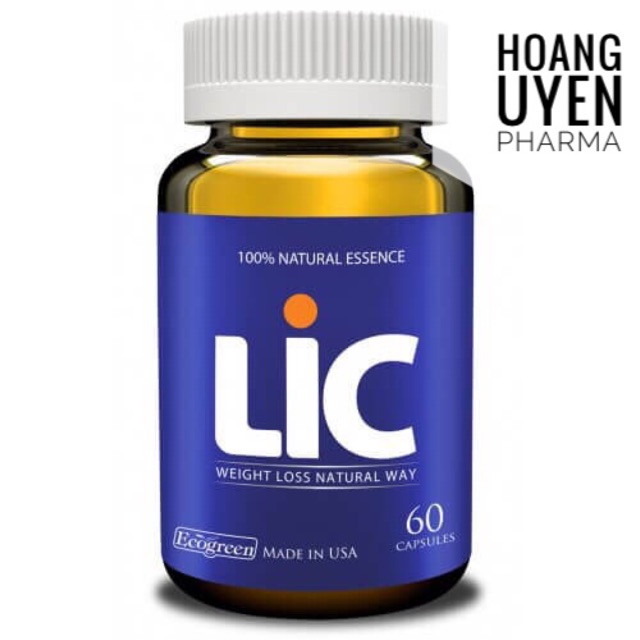 [Tích điểm chính hãng] Lic - Viên uống giảm cân - Hộp 60 viên