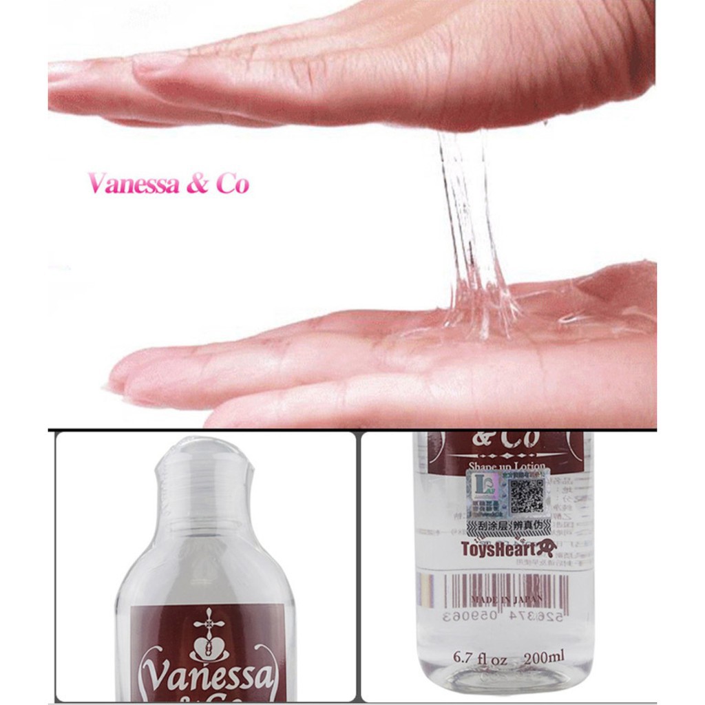 [Tặng Kèm BCS 6 Bi] Gel Bôi Trơn và Massage Nhật Bản VANESSA &amp; CO 200ml , Tăng Khoái Cảm, Giúp Cuộc Yêu Thêm Hứng Thú