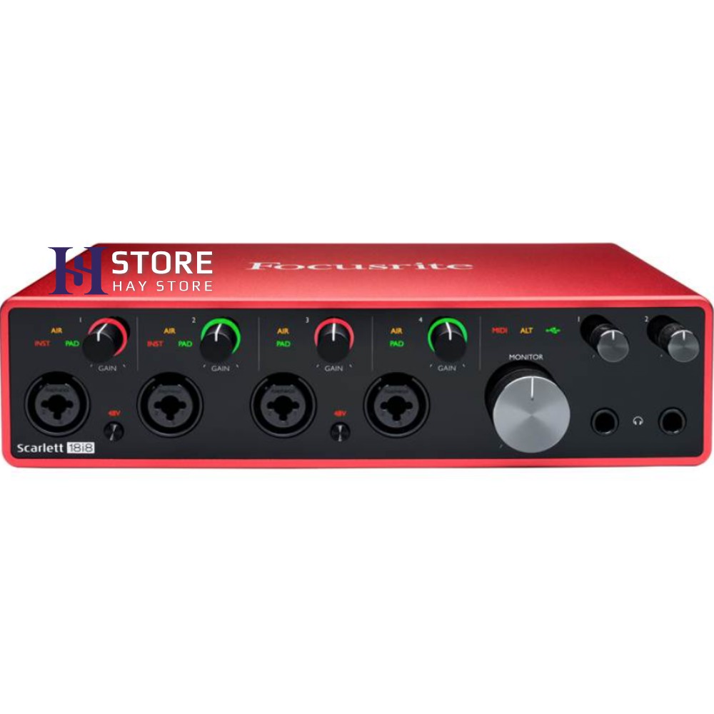 Soundcard Thu Âm Focusrite Scarlett 18i8 (3rd Generation)