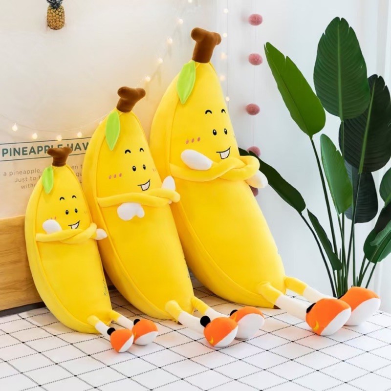 Gối ôm Gấu Bông Chuối Trend Banana  - Hàng Nhập Khẩu