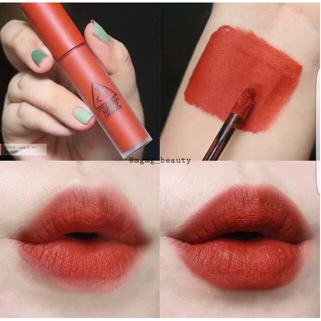 son 3ce soft lip lacquer màu đỏ gạch mã nullset