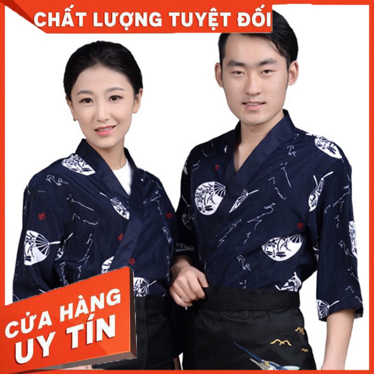 HÀNG NHẬP KHẨU -  Áo đầu bếp phong cách Nhật Bản thời trang - Hàng Nhập Khẩu