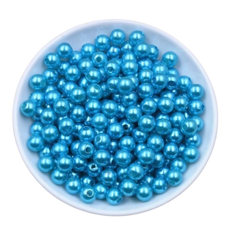 Hạt Ngọc Trai Giả Bằng Nhựa ABS Xỏ Lỗ 3-12mm Dùng Làm Trang Sức Đóng Gói 20g