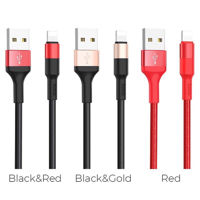 Cáp sạc nhanh Hoco X26 Micro Usb dây dù chống đứt cho Android