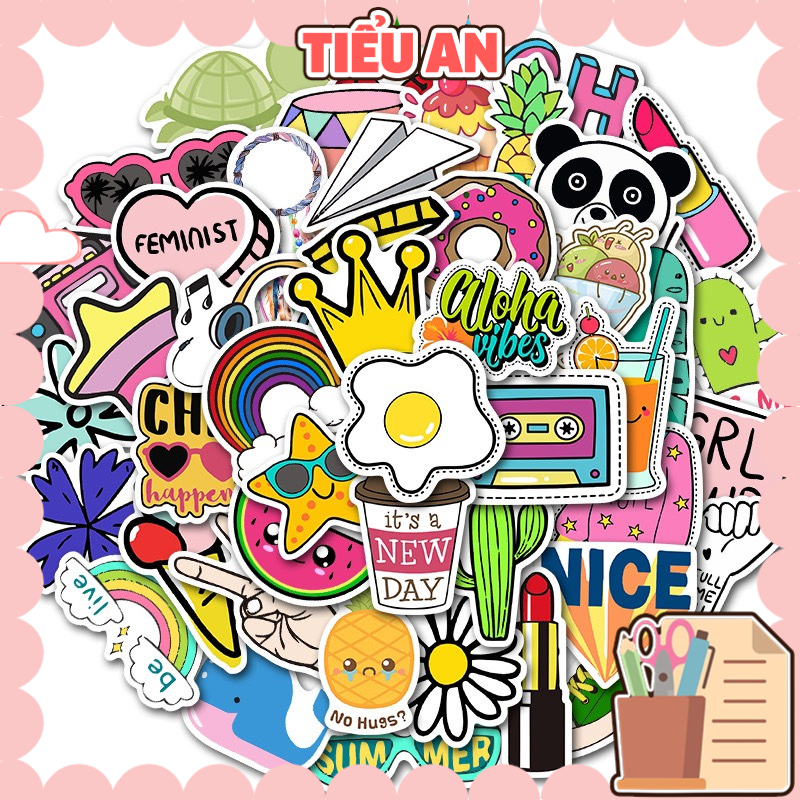 H149 - Sticker Hình siêu cute - PVC/ Hình dán Chống nước