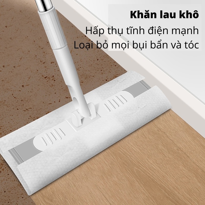 Cây Lau Nhà Khăn Tĩnh Điện Hút Bụi Tóc Và Loại Bỏ Mọi Bụi Bẩn Và Vết Dơ Cứng Đầu