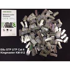 Đầu Mạng CAT 6 RJ45 Nhựa KINGMASTER KM 601 , Bọc Nhôm Chống Nhiễu KM 612