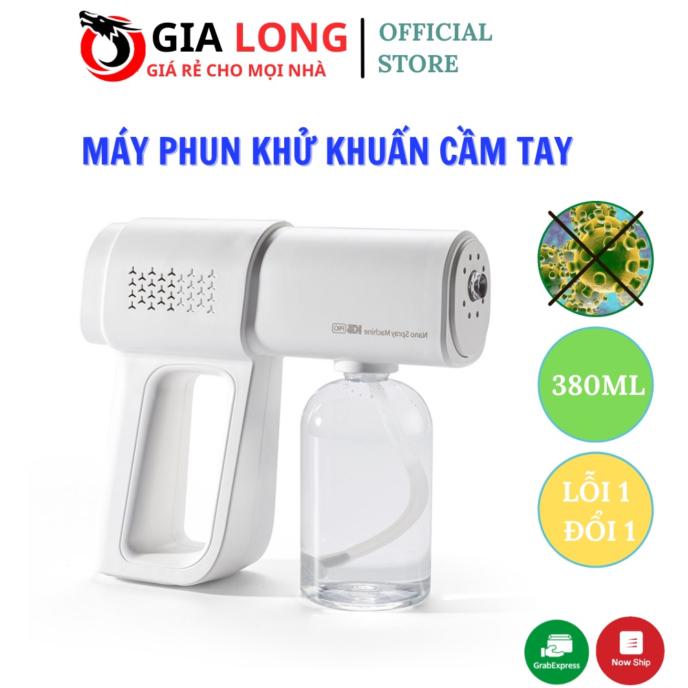 Súng Phun Sương Khử Khuẩn NANO K5, K5 Pro Máy Xịt Khử Khuẩn Cầm Tay Thế Hệ Mới Khử Trùng, Sát Khuẩn - Bảo Hành 12 Tháng