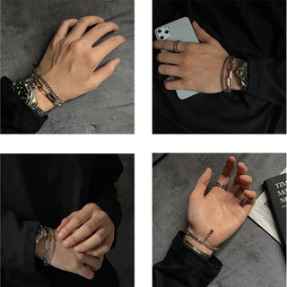 Lắc tay thời trang dạng DẠNG XÍCH BẢN TO nam nữ unisex