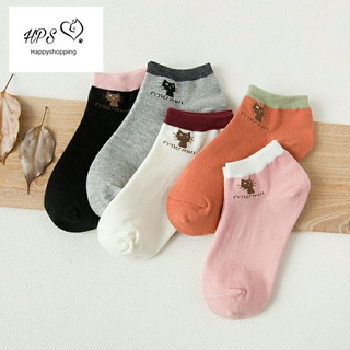 Tất Vớ Nữ cổ ngắn dệt kim, miu miu nhiều màu
