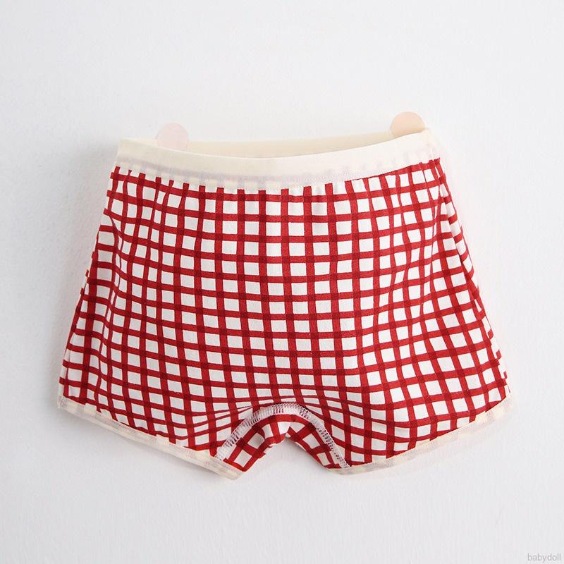 Bộ 3 Quần Lót Boxer Cotton Thoáng Khí In Họa Tiết Hoạt Hình Dễ Thương Cho Bé Gái 1-6 Tuổi