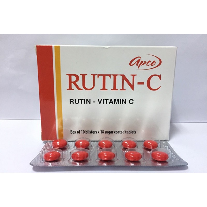 RUTIN C - BỀN THÀNH MẠCH MÁU, GIẢM XUẤT HUYẾT
