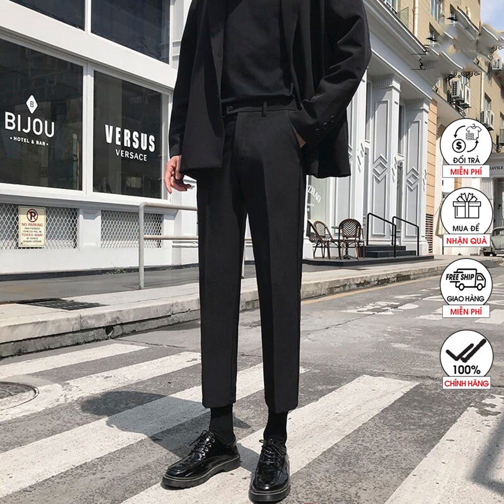 Quần tây nam vải co giãn (ỐNG CÔN CÔNG SỞ - CO DÃN CHỐNG NHĂN GIỮ FORM)