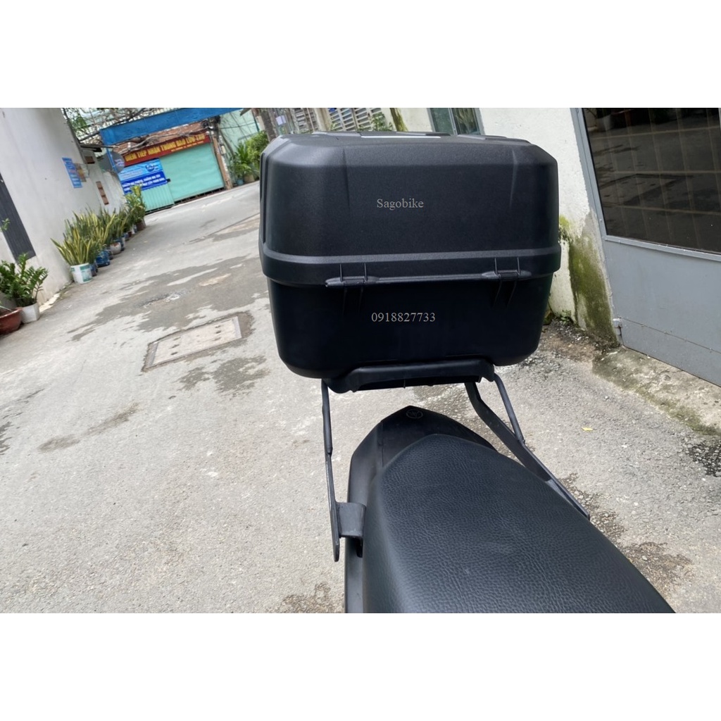 Thùng xe Sirius, thùng Givi B33NM và baga givi lắp cho xe Sirius, hàng Givi chính hãng, bảo hành 2 năm