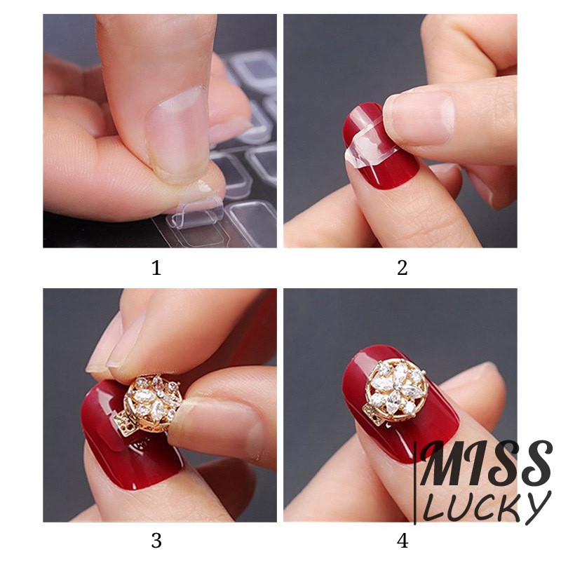 Băng Dính Trong Suốt Trang Trí Móng Tay Nghệ Thuật