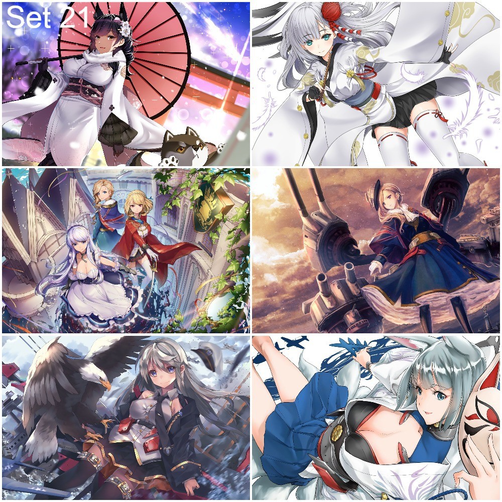 Bộ 6 Poster game Azur Lane   - A3,A4,A5