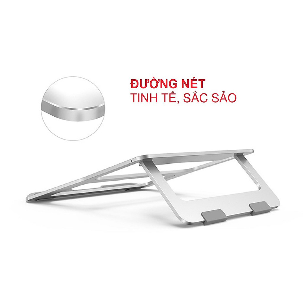 Giá Đỡ Dành Cho Laptop Macbook Để Bàn Có Thể Gấp Gọn. Chất Liệu Hợp Kim Nhôm Cao Cấp