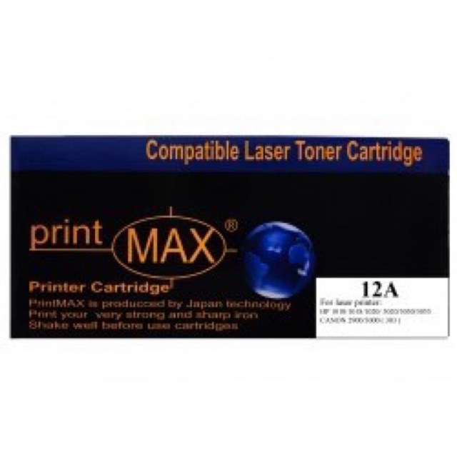 Hộp mực cartridge printMAX Q2612A -HP 1020/1010/1015/1018/1022/3050- Canon 2900/3000