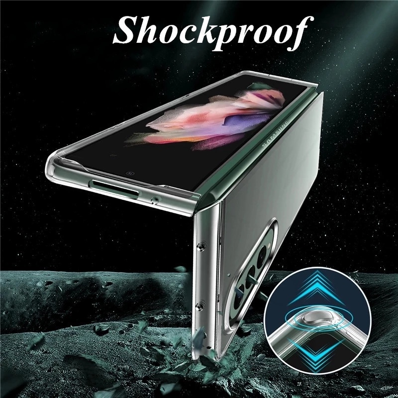 Ốp lưng trong suốt cho samsung galaxy z flip 5 3 5g samsung galaxy z fold 5 4 3 2 5g