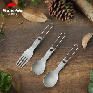 Thìa dĩa du lịch gấp gọn tiện lợi NatureHike NH18C001-J