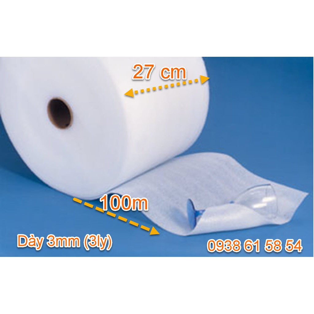 Cuộn Pe Foam Dày 2mm x 50cm x 150m