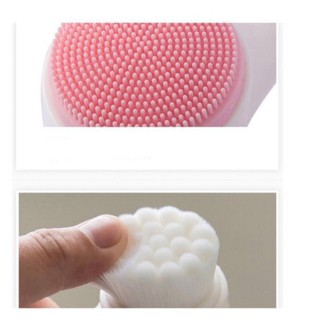 Cọ Rửa Mặt 2 Đầu Hàn Quốc siêu mềm mịn