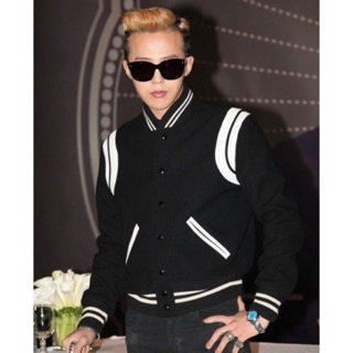 Bomber jackets phối viền da