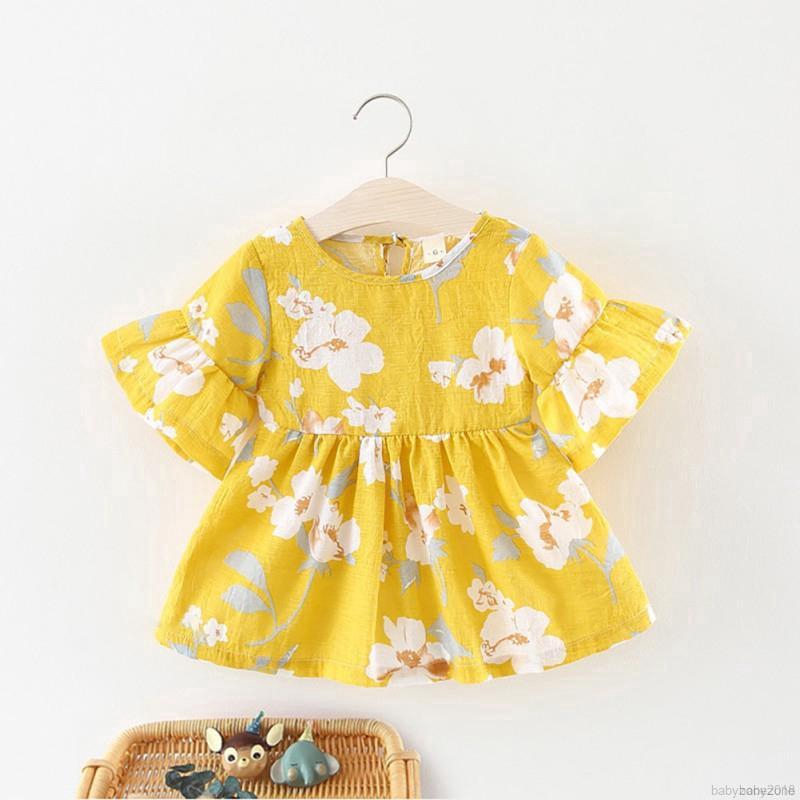 Đầm hoa thời trang cho bé gái