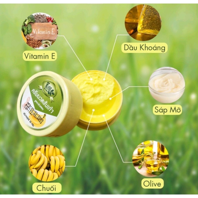 Kem chuối Banana giảm nứt nẻ gót chân Thái lan