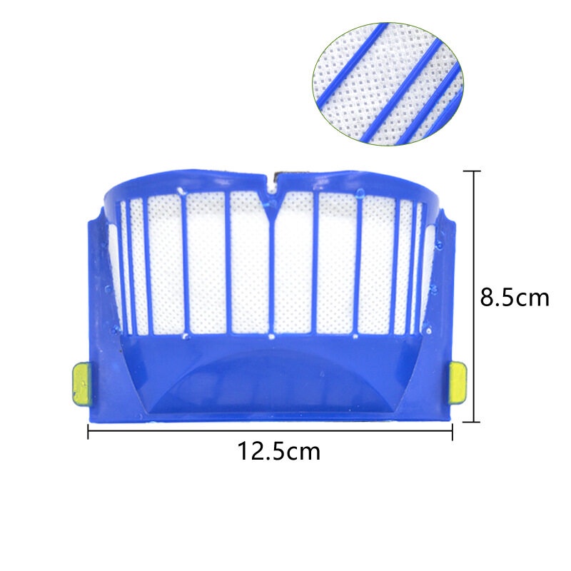 Para irobot Roomba 500 600 serie 528 552 564 595 610 615 620 625 630 650 660 670 robot aspirador Filtro de arco azul Accesorios