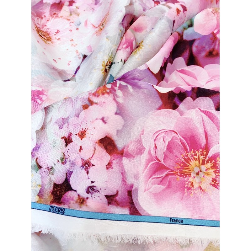 Vải lụa may áo dài, váy, sơ mi, tiệm vải của Hạp, mã 80, lụa vân xương cá chất mềm mịn