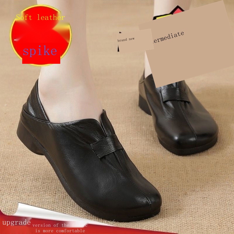 Giày Búp Bê Da Mềm Gót Thấp Size Lớn 35-43 41 42 Thời Trang Nữ Sành Điệu