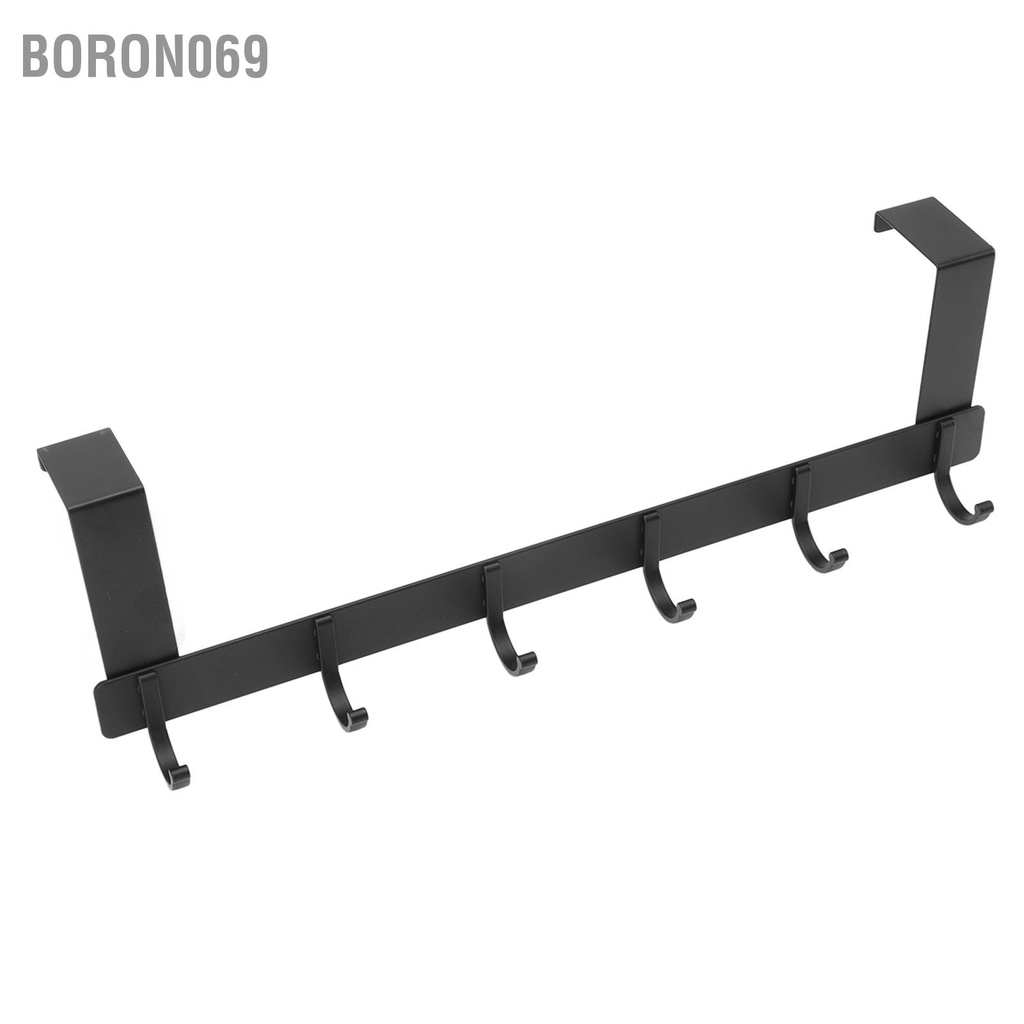 Cửa treo Móc 6 Không gian Nhôm dày Có thể di chuyển Áo khoác Treo tường Mũ Phòng tắm Hàng Boron069