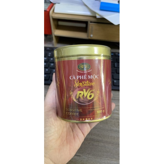 Cà phê rang xay lon thiếc 100gr RV6