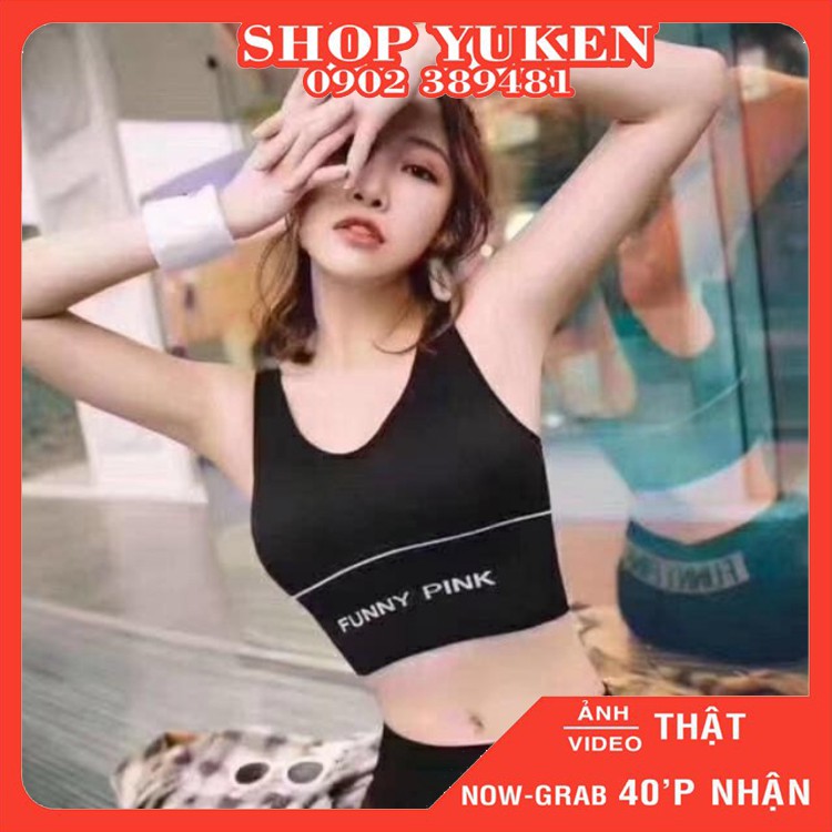 ♥️ Shop Uy Tín ♥️ Áo Lót Nữ, Áo Bra Thể Thao Pink cao cấp Có Mút Nâng Ngực
