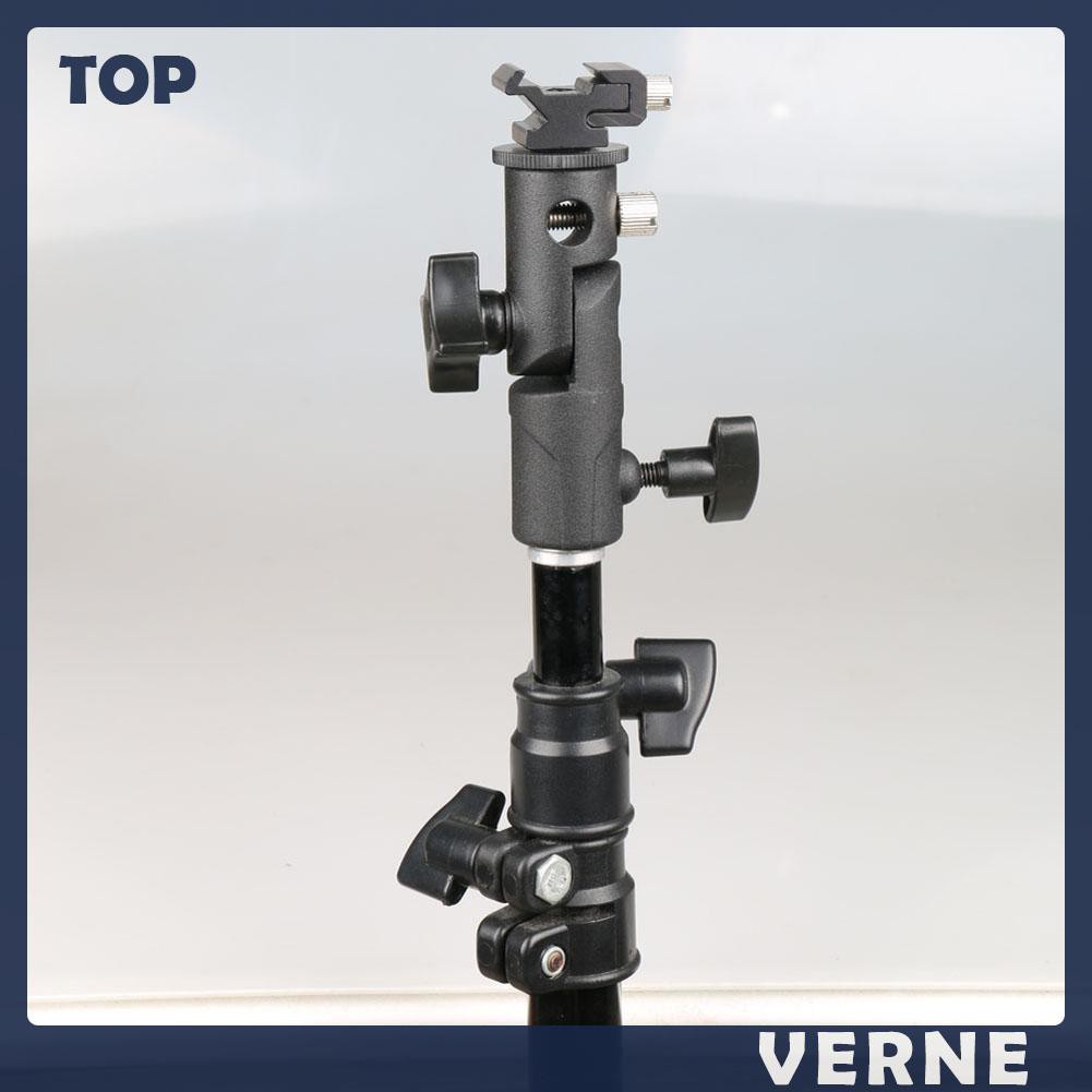Giá Đỡ Đèn Flash Tốc Độ/Dù Ngàm Hotshoe Hình Chữ E Bằng Kim Loại Thông Dụng