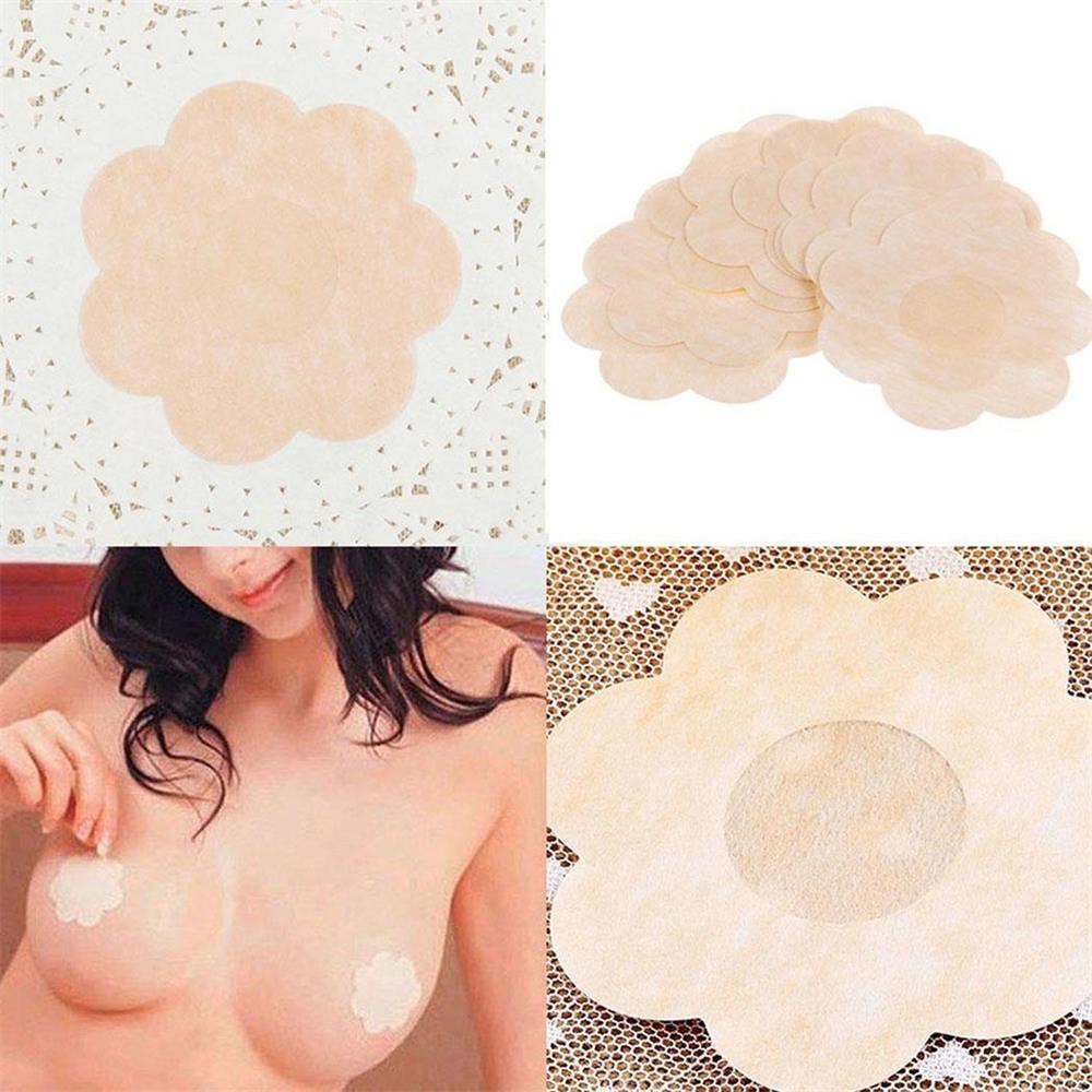 Bộ 10 miếng dán ngực màu nude kiểu dáng bông hoa an toàn khó nhận thấy MOILY | BigBuy360 - bigbuy360.vn