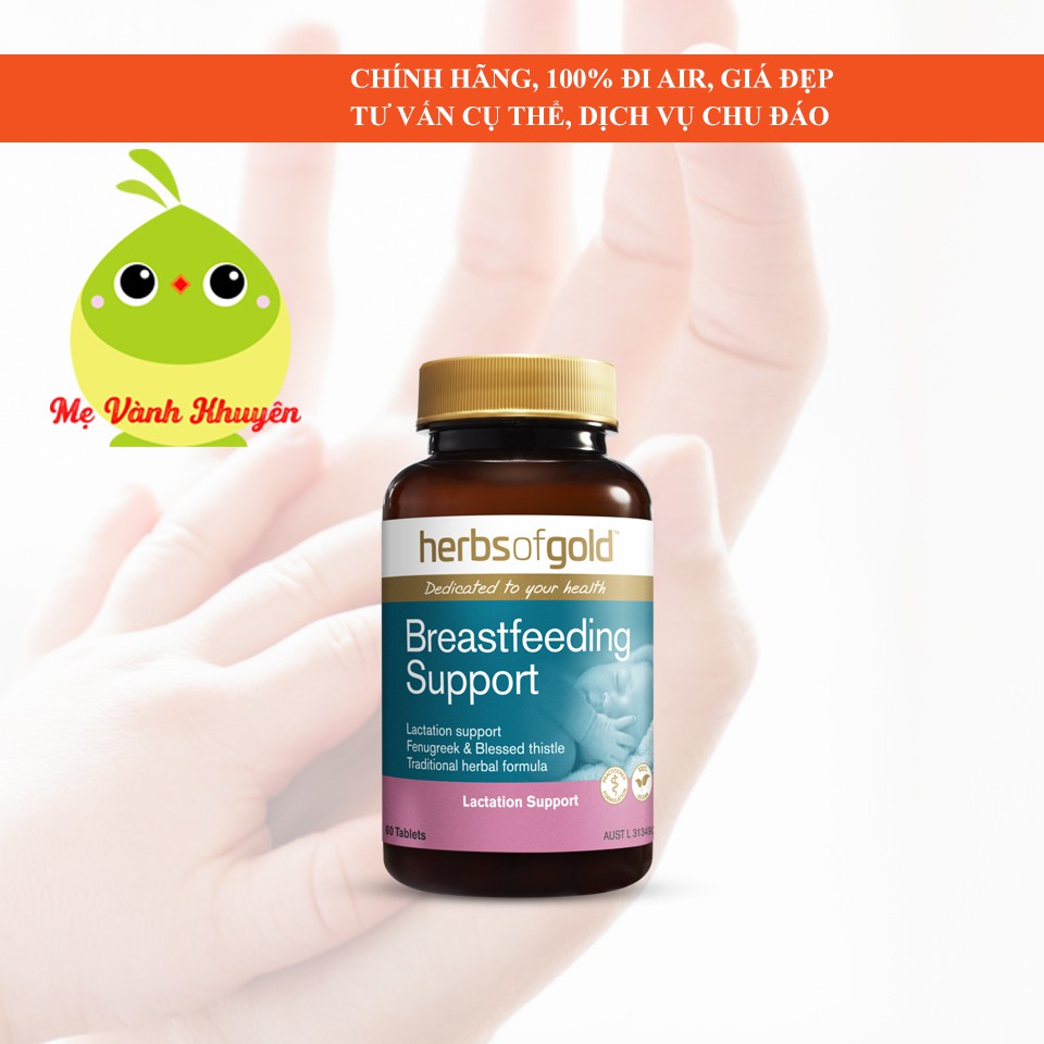 Lợi sữa Herbs Of Gold Breastfeeding Support, Úc