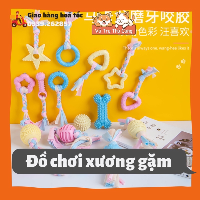 Đồ chơi xương gặm cho thú cưng chó mèo sạch răng