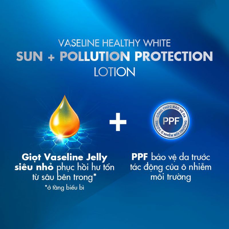 Sữa Dưỡng Thể Sáng Da, Chống Nắng Vaseline Healthy White Sun + Pollution Protection Lotion SPF24 PA++ (400ml)