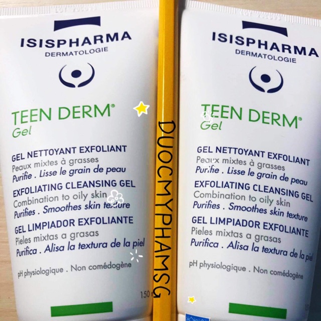 [ CHÍNH HÃNG ] Gel Rửa Mặt Giảm Nhờn & Ngăn Ngừa Mụn Isis Pharma Teen Derm Gel Pháp 150ml | BigBuy360 - bigbuy360.vn