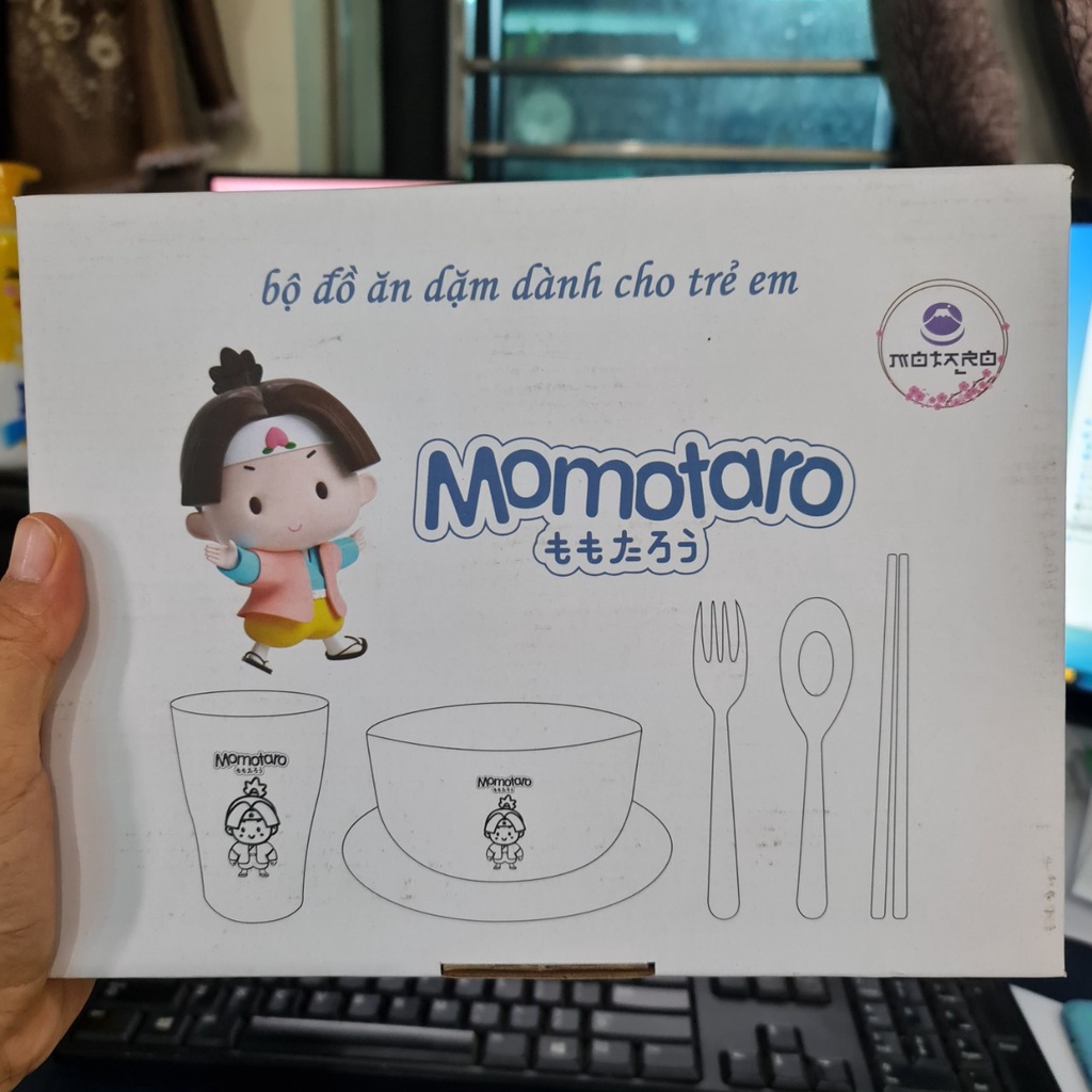 Bộ Bát Đĩa Cốc 6 món chất liệu lúa mạch - Quà tặng cao cấp từ bỉm Momotaro