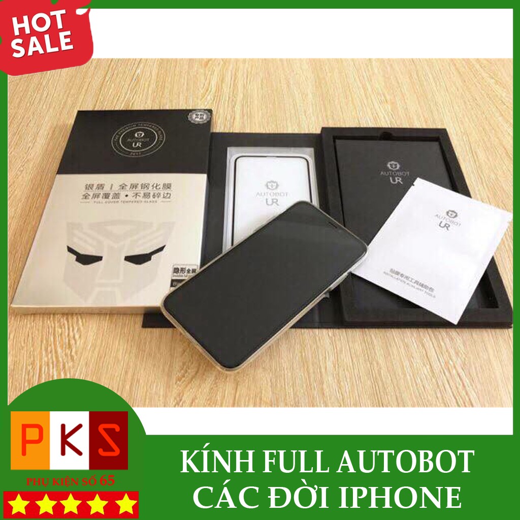 [Đã có iP13] Kính Cường Lực AUTOBOT Full Màn Cho iphone đủ các mã