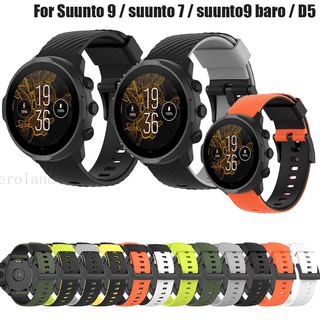 Dây đeo silicon 24mm cho đồng hồ Suunto 9/ Suunto 7/ Suunto9 Baro/ D5/ Spartan tùy chọn màu sắc
