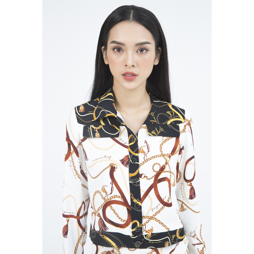 Áo Vest nữ cổ đức họa tiết IVY moda MS 67M4954 | BigBuy360 - bigbuy360.vn