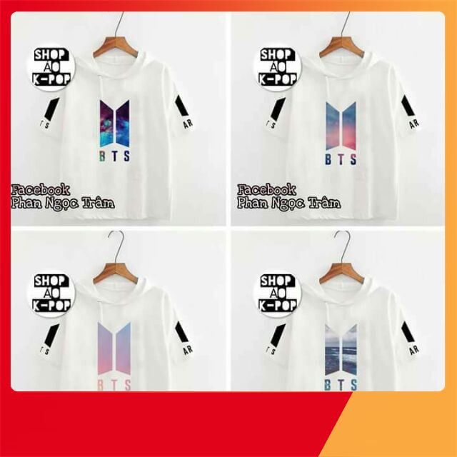 Áo hoodie hè tay lỡ BTS BT21 áo hoodie tay lỡ cho army in theo yêu cầu